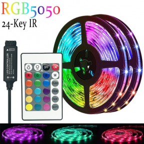 Светодиодная лента RGB с пультом многоцветная